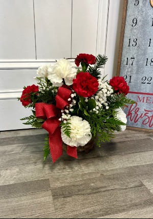 Candy Cane Carnations 