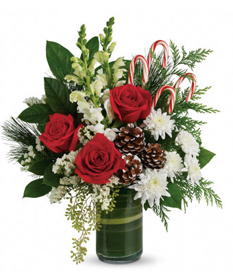 Candy Cane Vase  