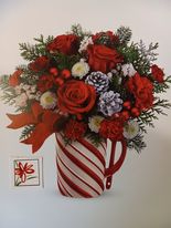 Candy Cane Xmas Mug 