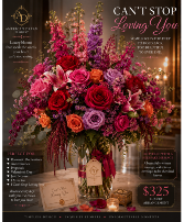 Can't Stop Loving you vase arrangement
