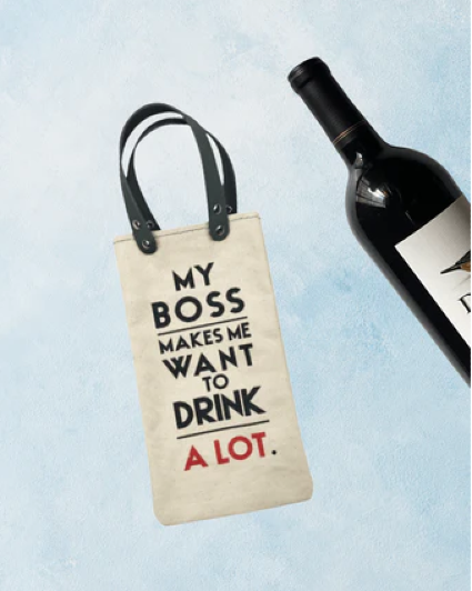 Canvas Wine Tote 