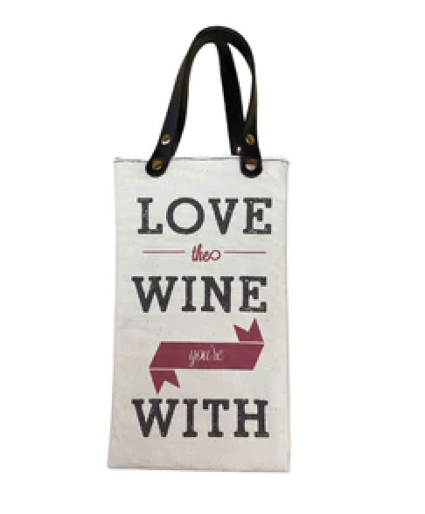 Canvas Wine Tote 