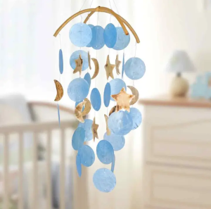 Capiz Moon and Stars Capiz Windchime