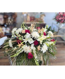 Captions's Farewell Haft Casket Spray 