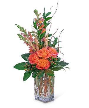 Captivating Coral Flower Arrangement