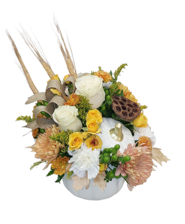 Caramel Cream White Pumpkin in Sun City Center, FL | SUN CITY CENTER FLOWERS AND GIFTS