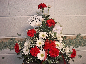Card club funeral arrangement