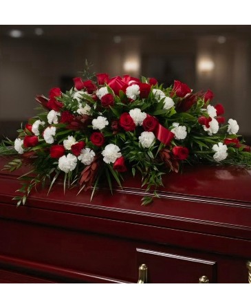 Cardinal  Casket Spray  in Lexington, SC | LEXINGTON FLORIST