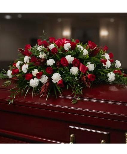 Cardinal  Casket Spray 