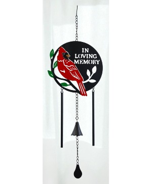 Cardinal - In Loving Memory  Windchime
