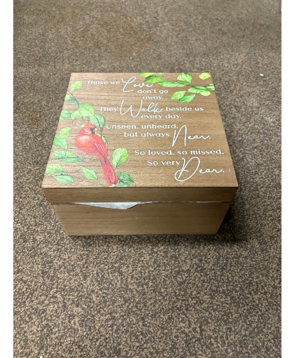 Cardinal Memory Box Keepsake