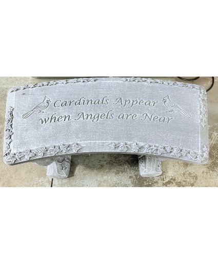Cardinal Sympathy Bench 