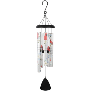 38" Cardinals Appear Picturesque Chime Gift/Sympathy