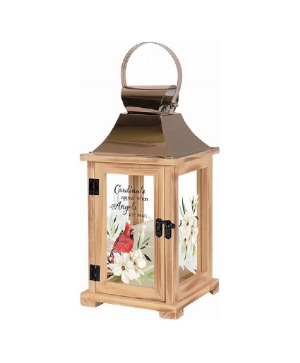 "Cardinals Appear" Shadow Box Lantern 