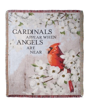 Cardinals Appear Tapestry Throw