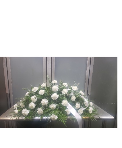 Carnation Casket Spray 185.95 