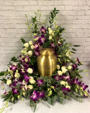 Carnation Cremation Wreath 