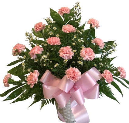 Carnation Splendor Sympathy Arrangement