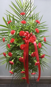 Carnation Standing Spray (24 Hour Notice)  $130.95