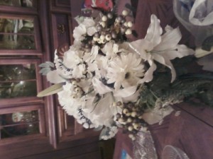 cascading bouquet calla roses lilies