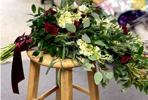 Cascading Burgundy Bridal Bouquet Cascading Bridal Bouquet 