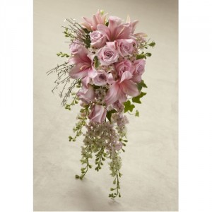 Cascading modern Bride bouquet
