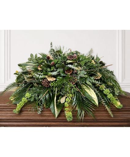 Designers casket spray #32 Funeral arrangement