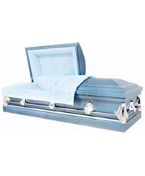 Casket Selection Shown in Blue