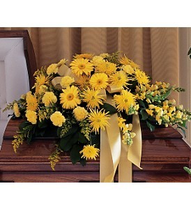 Golden Garden Casket Spray in Whitesboro, NY | KOWALSKI FLOWERS INC.