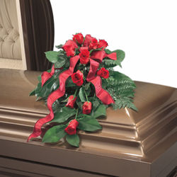 Casket Spray 12 Red Roses...Can have any color Rose if in stock