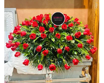 Casket Spray: All roses * Color of roses may be changed  in Mcallen, TX | Rodriguez Wholesale Flowers
