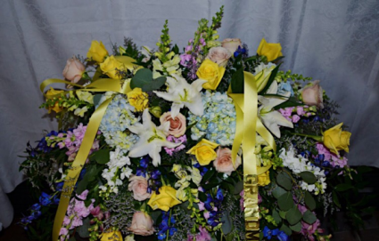 Blue Bell Casket Spray  Funeral 