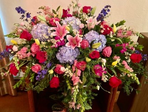 Casket Spray - Large Garden Mix Custom