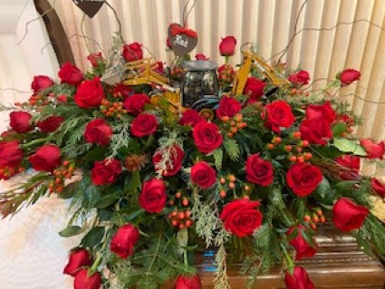 Casket Spray - masculine Custom