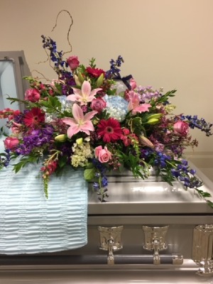 Casket Spray - Medium Garden Mix Custom