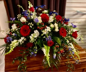 Casket Spray - Reds, Whites, Blues Custom