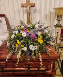 Wildflower Casket Spray (850) 