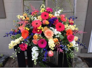 Casket Spray - Summer Brights Custom