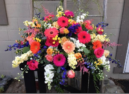 Casket Spray - Summer Brights Custom