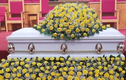 Casket Spray with Floor Spray 