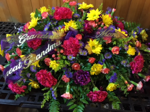 Casket - Vibrant Memories Casket Spray