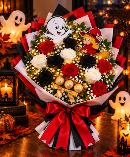 Casper & Wendy’s Boo-tiful Romance Call Us for Faster Service & Daily Specials: (915) 303-8500 Text Us to Order Anytime: (915) 505-3708 Your trusted source for Flowers & Delivery in El Paso TX 