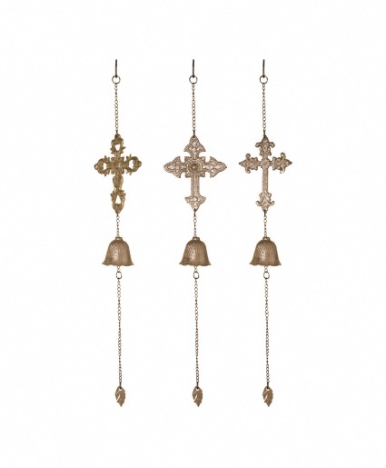 Cast Iron Cross Wind Bells 