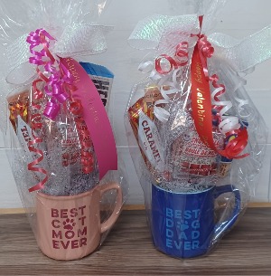 Cat Mom or Dog Dad Valentines Gift Basket
