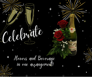 Celebrate Flowers & Sparkling Cider Arrangement