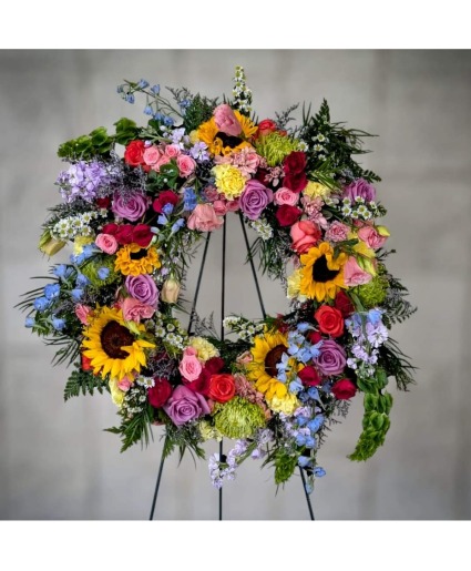 Celebrate Life Easel Wreath