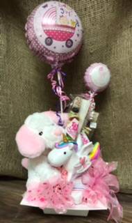 Celebrating baby girl Candy bouquet