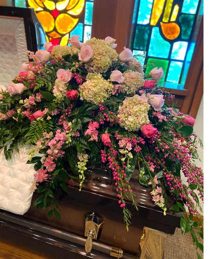 Celebrating Life Casket Spray