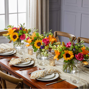 Celebrating Sunflower Trio  in San Juan, PR | ELIKONIA FLOWERS