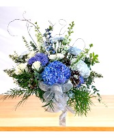 Silver Wishes  Container Arrangement